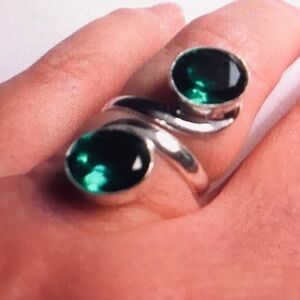 Aqua Apatite 925 Sterling Silver Ring